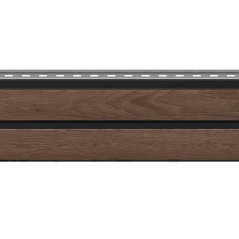 VOX Solvo SO-02 Double Panel Chocolate Oak V Black Cladding 3m