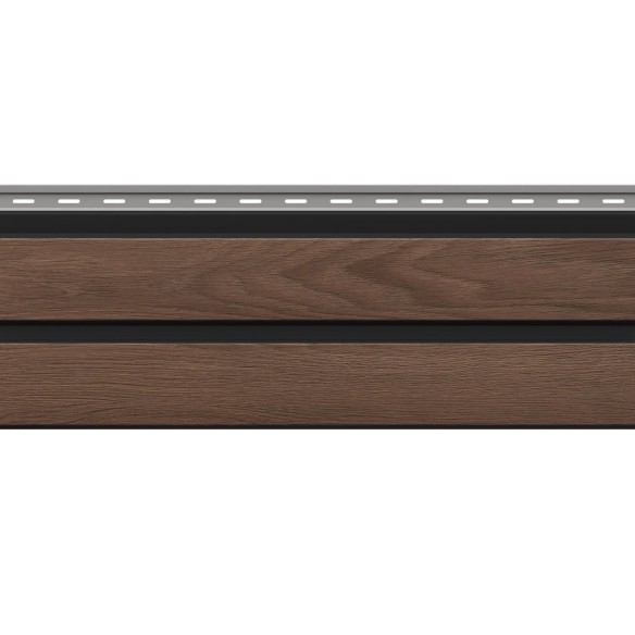 VOX Solvo SO-02 Double Panel Chocolate Oak V Black Cladding 3m
