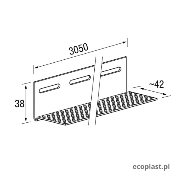 VOX Fronto Bottom Ventilation Trim (S) Horizontal 3.05m