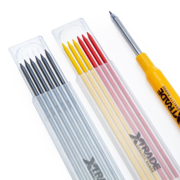 X-Trade Marker Pencil Set | 13 Refills & Built-In Sharpener