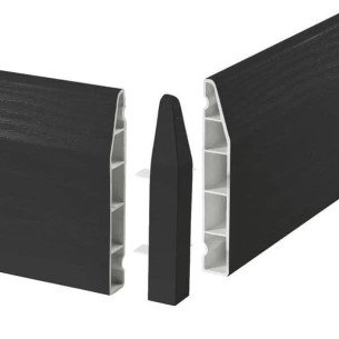 Deeplas Roomline Chamfered External Corner 100mm Anthracite Grey 2