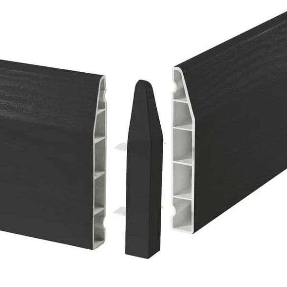 Deeplas Roomline Chamfered External Corner 100mm Anthracite Grey